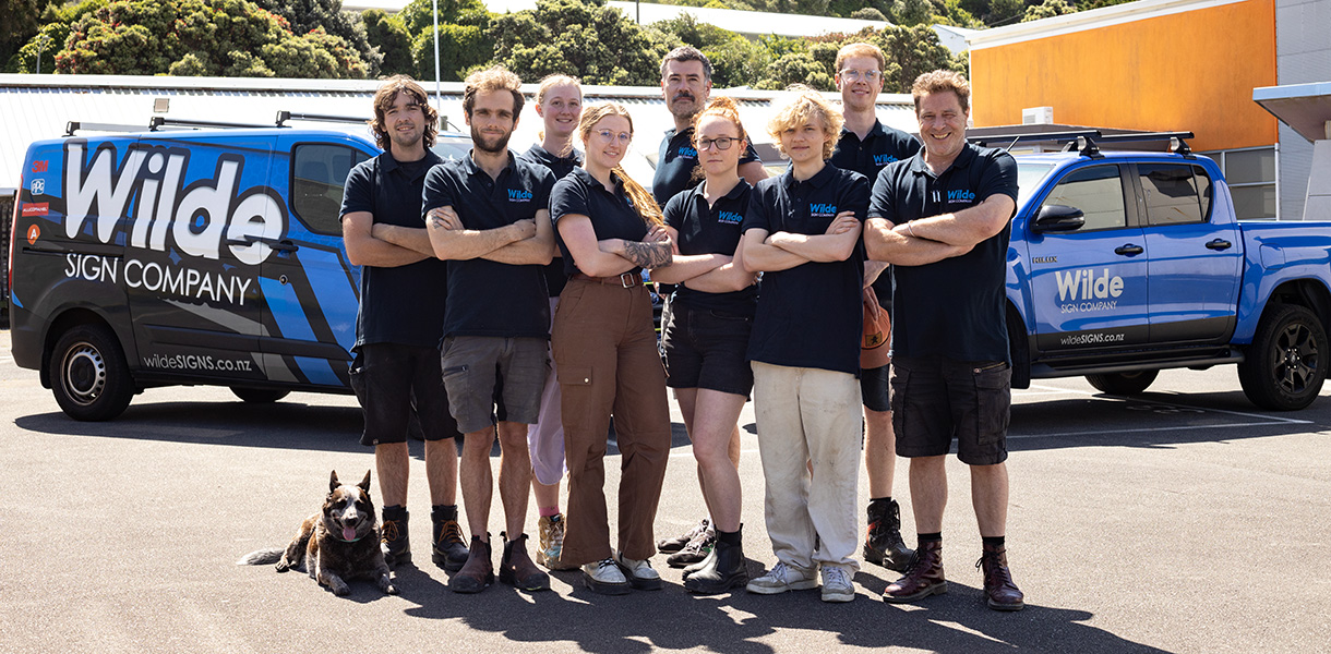 The team at Wilde Signs