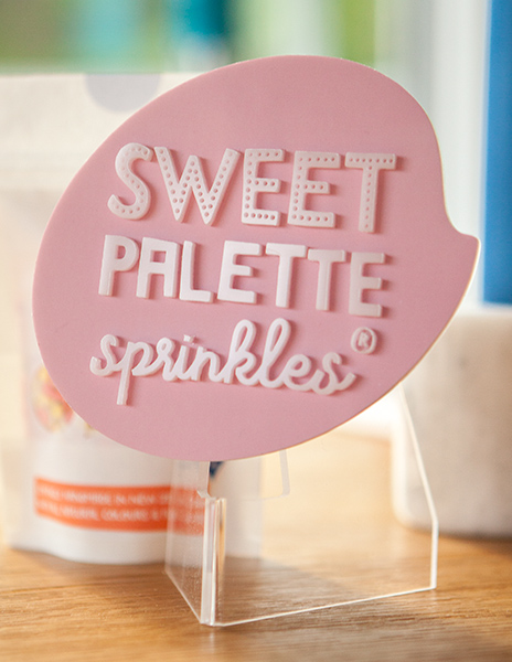Sweet Palette Sprinkles small shelf sign