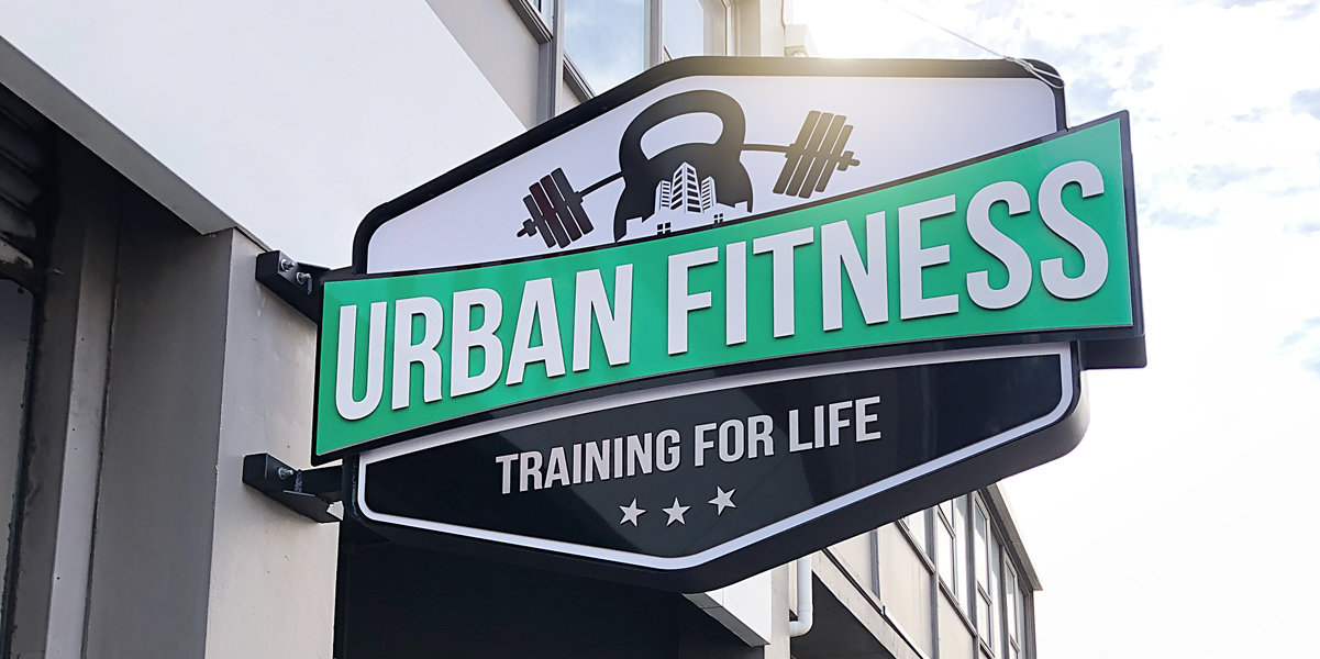 fabricated aluminium sign