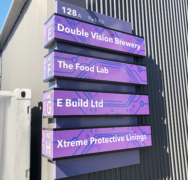 folded ACM directory sign