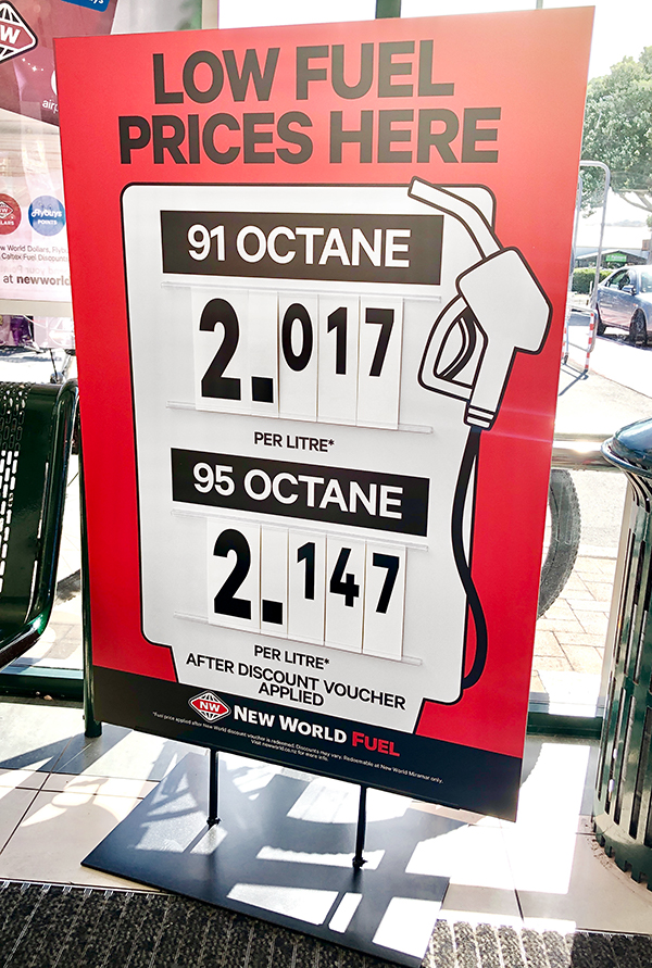 point of sale number sign