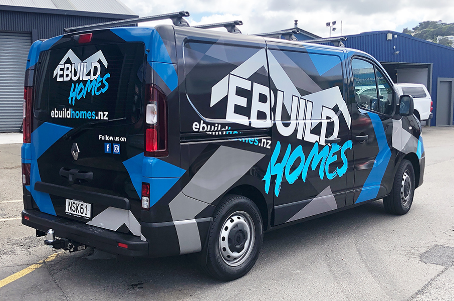 Ebuild Homes full car wrap