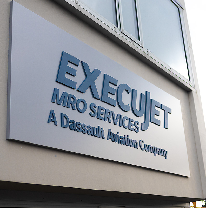 Execujet MRO Services Sign