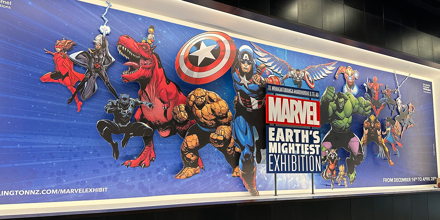 Marvel exhibition marketing